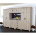 Dulap Dynasty Dormitor Sonoma 7 usi si 8 sertare cu spatiu pentru televizor